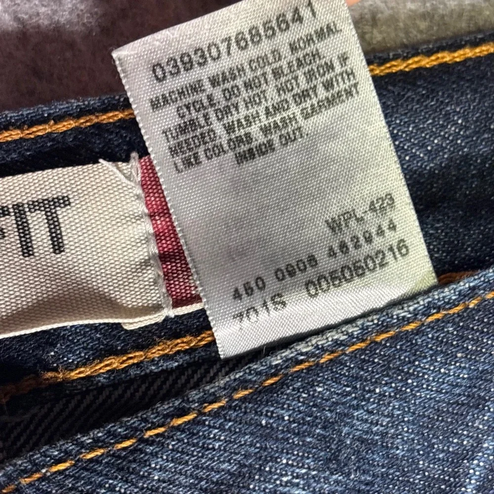 VTG Levi's 505 Regular Fit Dark Wash Denim Jeans Mens 36x32 (36x33) Workwear Y2K